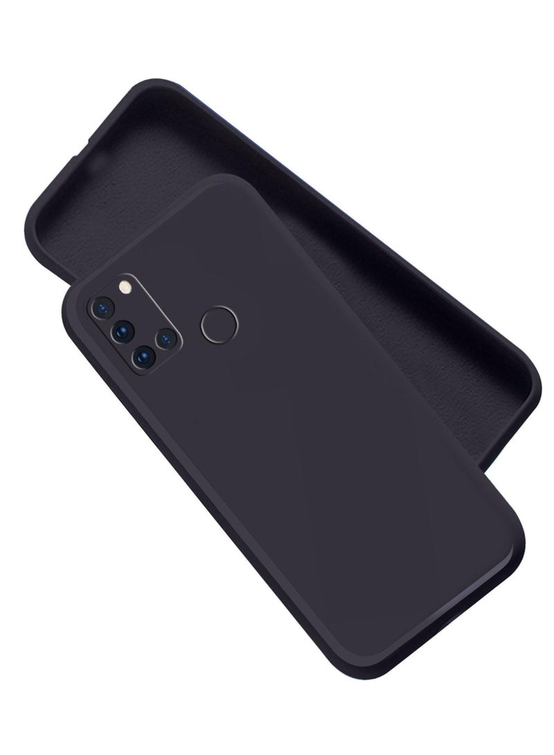 Protective Cover For Realme 7i , Slim Fit Soft Back TPU Case Flexible Silicone Cover Compatible For Realme 7i - Black